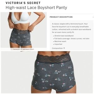 Victoria’s Secret high waist lace waist boyshort
